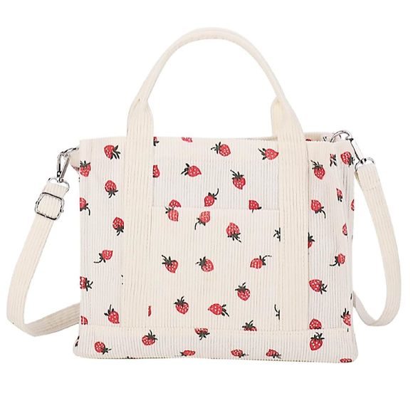 Corduroy Tote Bag Medium Size Cute Crossbody Purses Teen Cross :[ - Picture 1 of 8